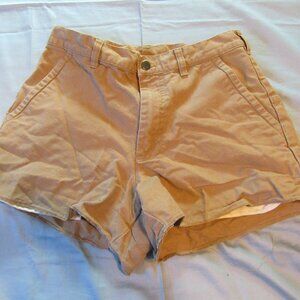 Womens Patagonia Organic Cotton Cutoff Shorts Sz 32 Brown